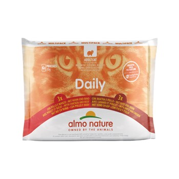 Almo Nature Daily Multipack Kat - Vleesselectie - 70 g - 6 stuks