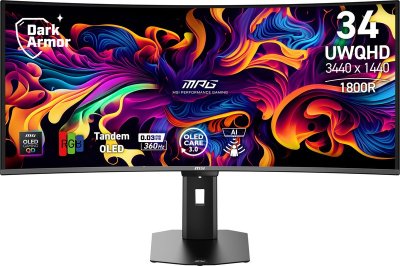 MSI Gaming Monitor MPG 341CQR X36 - 34" - QD-OLED Curved