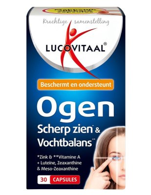 Lucovitaal Ogen, Scherp Zien & Vochtbalans Capsules