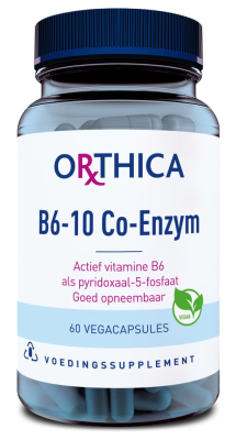 Orthica B6 10 Co Enzym Capsules - 60 vegacapsules