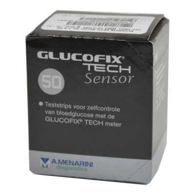 A Menarini Glucofix Tech Sensor Teststrips - 50 stuks