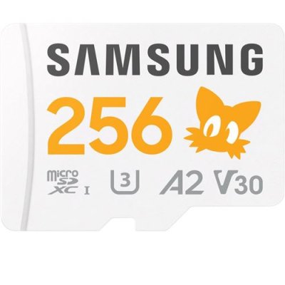 Samsung PRO Plus microSD Geheugenkaart - Wit - 256 GB - Sonic the Hedgehog