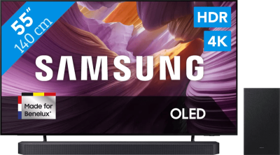 Samsung OLED 4K S85F (2025) - 55" + Samsung HW-Q600F Zwart