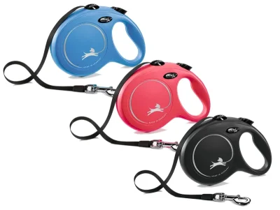 Flexi New Classic Rollijn Lint - Blauw - L - 8 meter