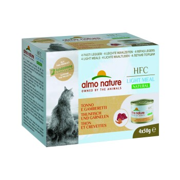 Almo Nature HFC Natural Kattennat - Tonijn Garnaal - 50 g - 4 stuks