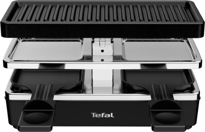 Tefal Plug & Share Raclette RE230812 - Zwart / Grijs - 2 personen