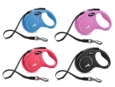 Flexi New Classic Rollijn Lint - Blauw - S - 5 meter