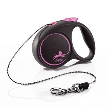 Flexi Black Design Rollijn Koord - Donkerroze - XS - 3 meter