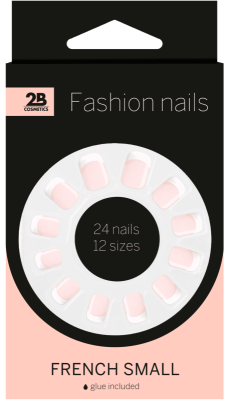 2B Fashion Nails French Small - 24 stuks