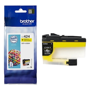 Brother Inktcartridge LC424Y - Geel