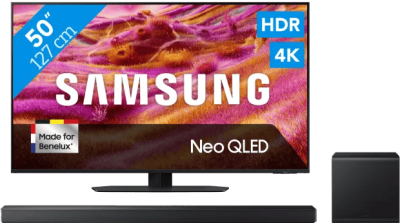 Samsung Neo QLED 4K QN90F (2025) + Samsung HW-QS700F (2025)
