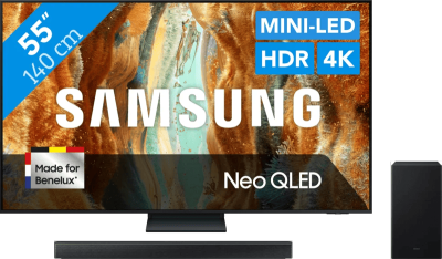 Samsung Neo QLED 4K QN73F (2025) - 55" + Samsung HW-B750F (2025)