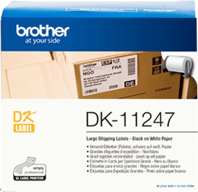 Brother Labels DK-11247 - Zwart / Wit
