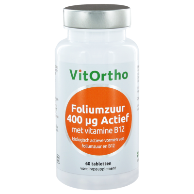 VitOrtho Foliumzuur Actief 400mcg - 60 tabletten