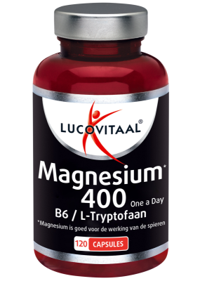 Lucovitaal Magnesium 400 met Vitamine B6 & L-Tryptofaan Capsules - 120 capsules