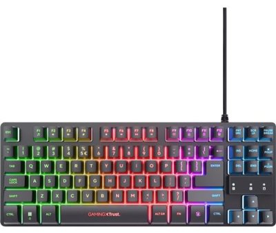 Trust Thado TKL Gaming Toetsenbord GXT 833 - Zwart - AZERTY
