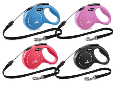 Flexi New Classic Rollijn Koord - Blauw - M - 5 meter