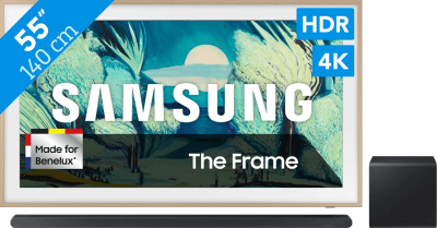 Samsung The Frame LS03FA (2025) - 55" + Samsung HW-S800D Zwart (2024)