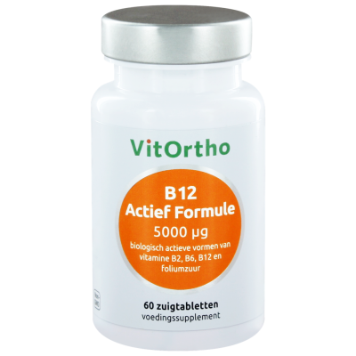 VitOrtho B12 Actief Formule 5000mcg - 60 zuigtabletten
