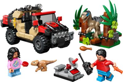 LEGO Jurassic World Offroad raptorontsnapping 76972