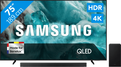 Samsung QLED 4K Q7F4 (2025) - 75" + Samsung HW-B750F (2025)
