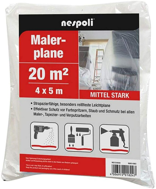 Nespoli Afdekfolie Profi - 4x5m