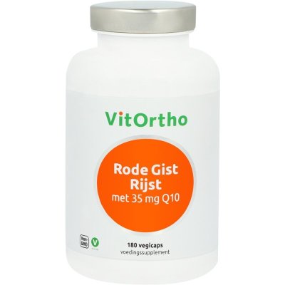 VitOrtho Rode Gist Rijst met 35mg Q10 Vegicaps - 180 capsules