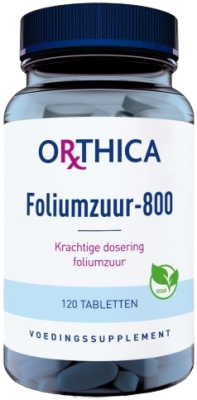 Orthica Foliumzuur 800 Tabletten - 120 tabletten