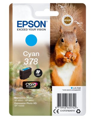 Epson Claria Photo HD Inktcartridge 378 - Cyaan