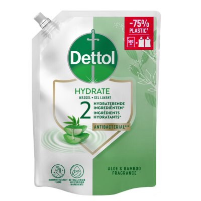 Dettol Refill Handzeep Hydrating Aloe Vera - 500 ml