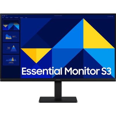 Samsung Essential S3 Monitor LS24D302GAUXEN - Zwart - 24" - Full HD, 100 Hz