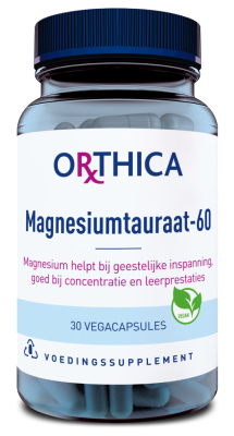 Orthica Magnesiumtauraat-60 Capsules - 30 vegacapsules