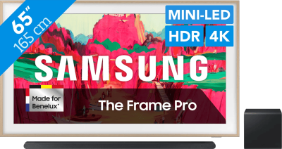 Samsung The Frame Pro LS03FW (2025) - 65" + Samsung HW-S800D Zwart (2024)