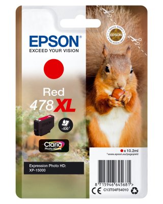 Epson Claria Photo HD Inktcartridge 478XL - Rood