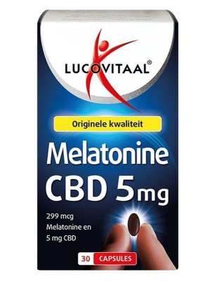 Lucovitaal Melatonine CBD 5 Mg Capsules